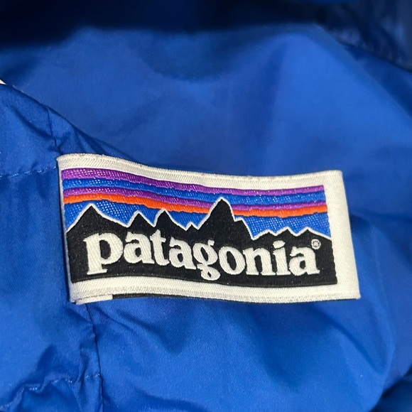 Patagonia Toddler Down Sweater Jacket 4T Blue Puffer Coat Kids Winter - Picture 10 of 12